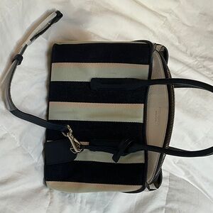 Kate Spade striped canvas bag